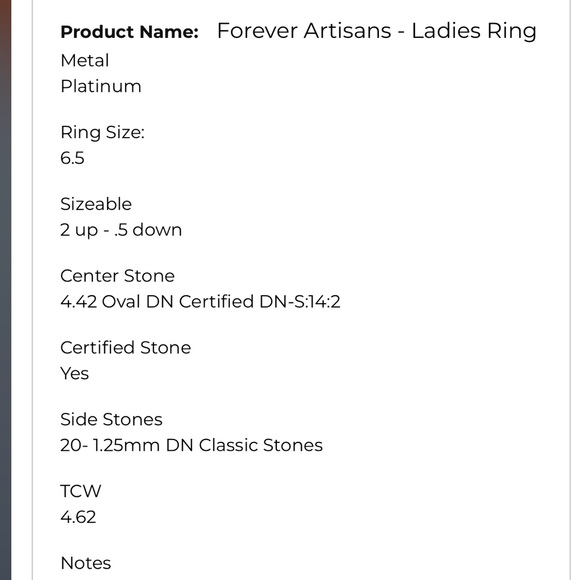 4.42 ct Oval ring - Picture 8 of 9